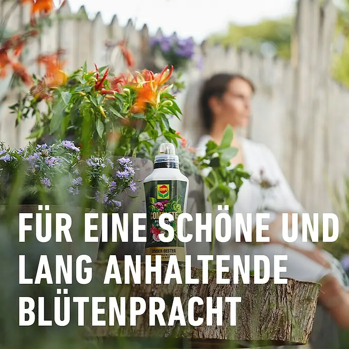 Compo Universaldünger Complete - 1 l - COMPO Flüssigdünger für eine schöne und lang anhaltende Blütenpracht, ideal für alle Blühpflanzen im Garten oder auf dem Balkon.