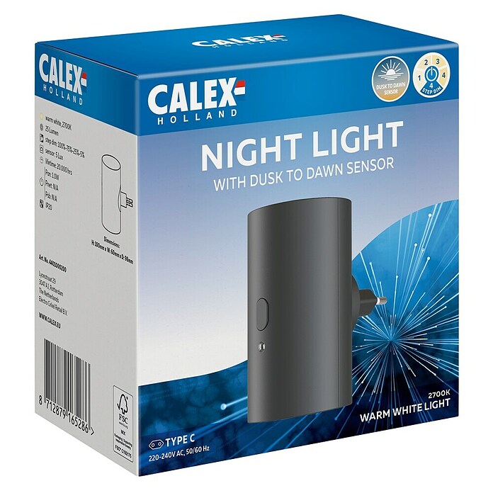 Calex Nachtlicht met schemeringssensor (Zwart, 1 W) | BAUHAUS