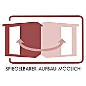 Karibu Daria (Mit Plug & Play Ofen 3,6 kW mit integrierter Steuerung, Ohne Dachkranz, 170 x 196 x 198 cm)