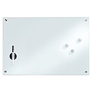 Zeller Present Memoboard (60 x 40 cm, Glas, Weiß)