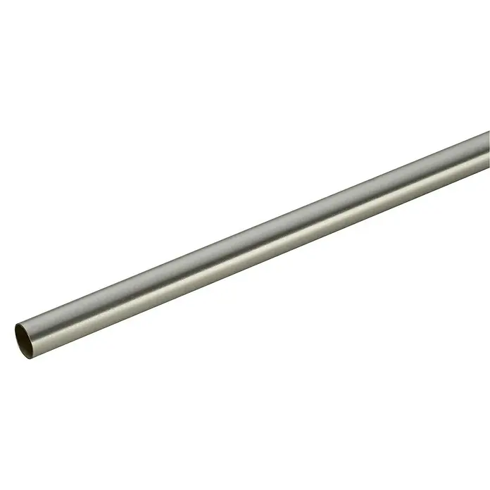 Sombra Gardinenstange - Edelstahloptik, Länge: 160 cm, Durchmesser: 16 mm - Edelstahl-Trinkhalm in Silber, ideal für umweltbewusste Getränke-Genießer, ein nachhaltiger und stilvoller Begleiter für jeden Anlass.