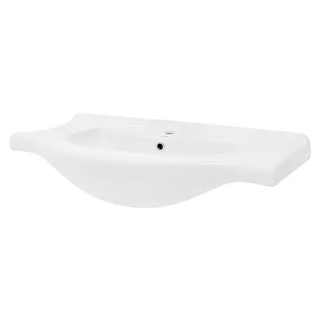 LuxeBath  Einbauwaschbecken Waschtisch Aufsatzwaschbecken aus Keramik für Badezimmer / Gäste-WC