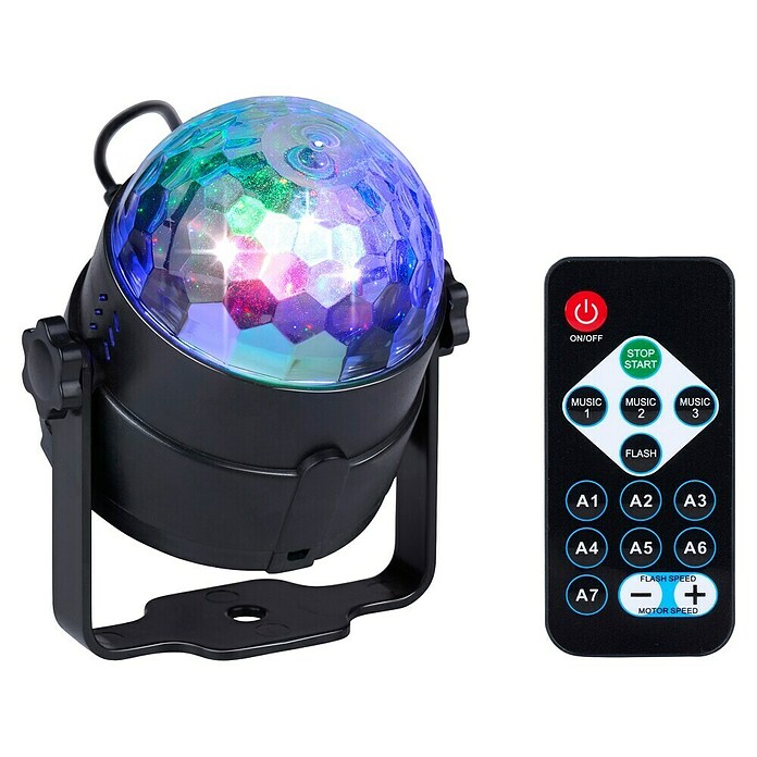 Grundig Led-partyverlichting Stagelight (l x b x h: 87 x 109 x 106 mm, 5 W) | BAUHAUS