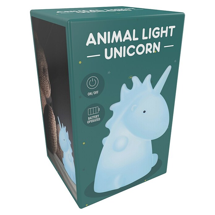 Led-nachtlicht Unicorn (l x b x h: 80 x 90 x 120 mm, Lichtblauw) | BAUHAUS
