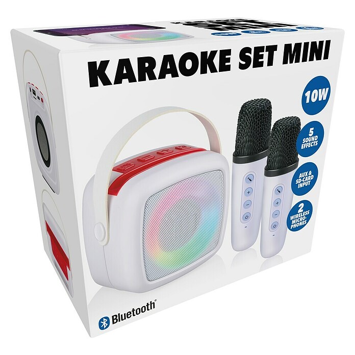 Karaoke-Set (Wit met Rood/Blauw) | BAUHAUS