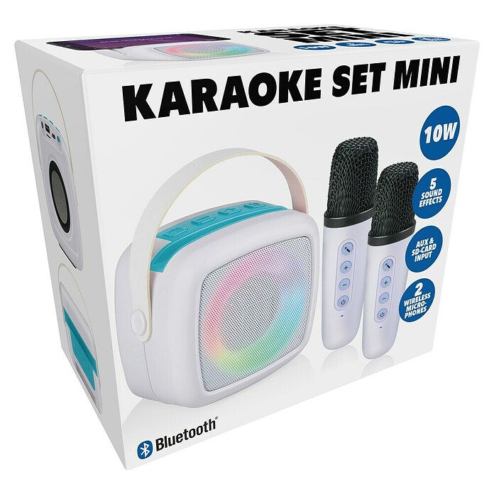 Karaoke-Set (Wit met Rood/Blauw) | BAUHAUS