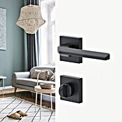 Diamond Doors WC-Türgarnitur (Türstärke: 40 - 45 mm, Schlitzkopf/Olive SK/OL, Anthrazit)