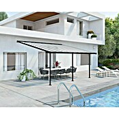 Palram – Canopia Terrassenüberdachung Sierra (B x T: 555 x 299 cm, Anthrazitgrau, Polycarbonat, Klar) | BAUHAUS