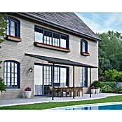 Palram – Canopia Terrassenüberdachung Capri (B x T: 434 x 299 cm, Anthrazit, Polycarbonat, Klar) | BAUHAUS