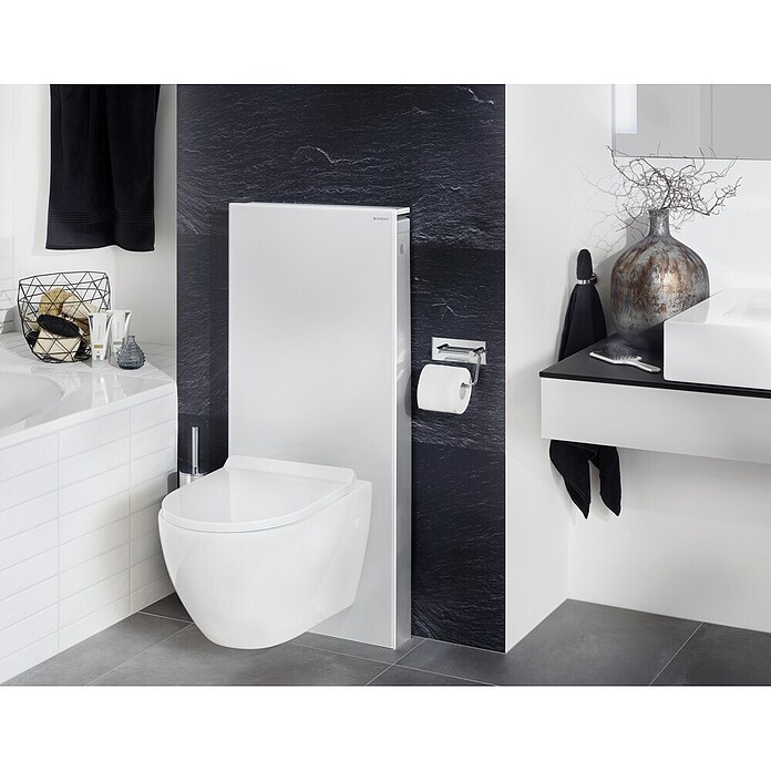 Geberit Sanitärmodul für Wand-WC Monolith (2-Mengen-Spülung, 10,6 x 50,5 x 114 cm, Weiß)