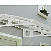Palram – Canopia Pultvordach Bordeaux (890 x 139 x 33 cm, Weiß, Polycarbonat Doppelstegplatte) | BAUHAUS