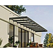 Palram – Canopia Pultvordach Sophia XL (845 x 140 x 17 cm, Anthrazitgrau, Farbe Dach: Klar) | BAUHAUS