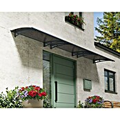 Palram – Canopia Pultvordach Aquila (453,5 x 91,5 x 17,5 cm, Anthrazit, Farbe Dach: Grau) | BAUHAUS