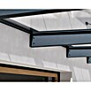 Palram – Canopia Pultvordach Sophia XL (750 x 140 x 17 cm, Anthrazitgrau, Farbe Dach: Klar) | BAUHAUS