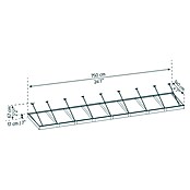 Palram – Canopia Pultvordach Sophia XL (750 x 140 x 17 cm, Anthrazitgrau, Farbe Dach: Klar) | BAUHAUS