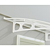 Palram – Canopia Pultvordach Bordeaux (890 x 139 x 33 cm, Weiß, Polycarbonat Doppelstegplatte) | BAUHAUS