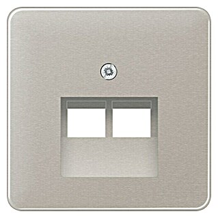 Jung CD 500 UAE-Abdeckung CD569-2UAPT (Platin, Aluminium, IP20, Unterputz)