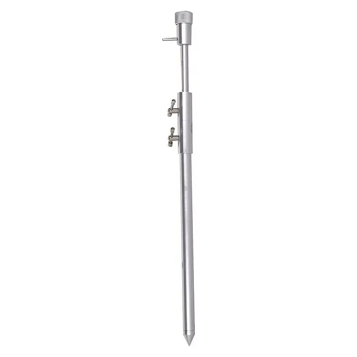 Westline Bankstick - 50 cm - 90 cm, Aluminium - Produktansicht eines metallischen Bodenprobenentnahmegeräts mit T-Griffen und konischem Ende, ideal für die Bodenanalyse und Feldarbeit.