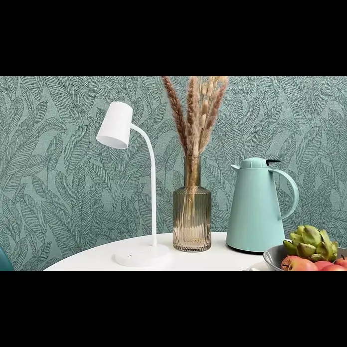 A.S. Création Cosmoliving by Cosmopolitan Vliestapete Blätter - Grün-Blau, Floral, 10,05 x 0,53 m - COSMOLiving by Cosmopolitan Palmentapete 790644