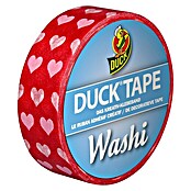 Duck Tape Kreativklebeband Washi (Hearts, 10 m x 15 mm)