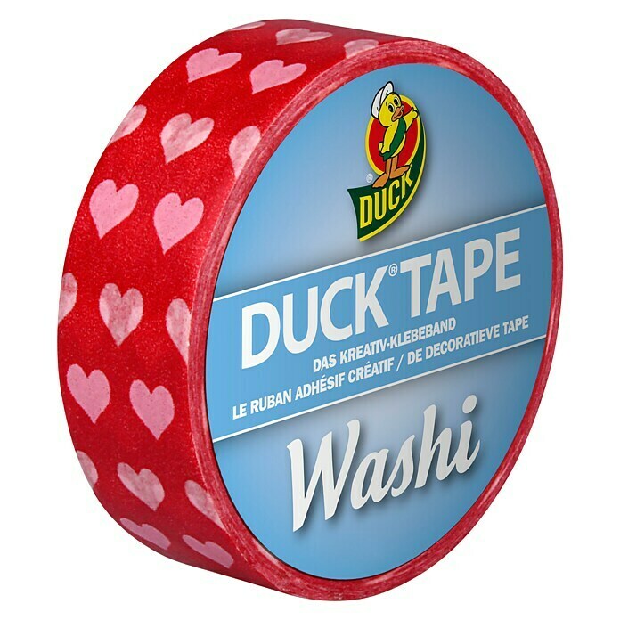 Duck Tape Kreativklebeband WashiHearts, 10 m x 15 mm Front View