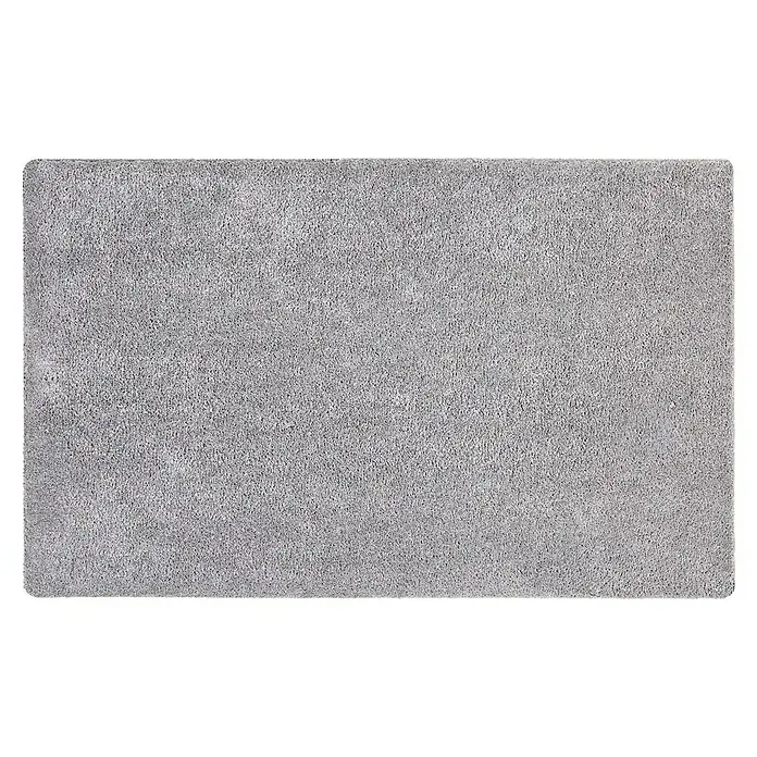 Fußmatte Moon - Hellgrau, 100 x 60 cm, 100 % Polyester - Grauer Teppich mit feiner Textur, ideal für moderne Wohnräume. Die neutrale Farbe passt zu verschiedenen Einrichtungsstilen und sorgt für Gemütlichkeit.