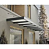 Palram – Canopia Pultvordach Sophia XL (660 x 140 x 17 cm, Anthrazitgrau, Farbe Dach: Weiß Opal) | BAUHAUS