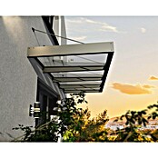 Palram – Canopia Pultvordach Sophia XL (379 x 140 x 17 cm, Anthrazitgrau, Farbe Dach: Klar) | BAUHAUS