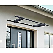 Palram – Canopia Pultvordach Nancy (205,5 x 94 x 14 cm, Anthrazitgrau) | BAUHAUS