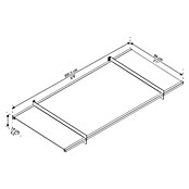 Palram – Canopia Pultvordach Nancy (205,5 x 94 x 14 cm, Anthrazitgrau) | BAUHAUS