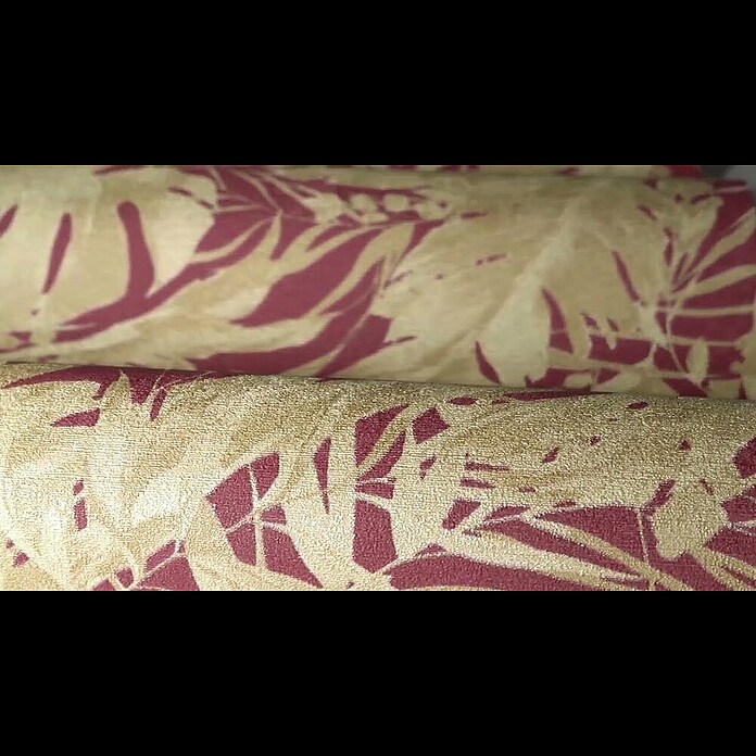 A.S. Création Cosmoliving by Cosmopolitan Papel pintado de vellón Hojas (Rojo-dorado-marrón, Floral, 10,05 x 0,53 m) | BAUHAUS