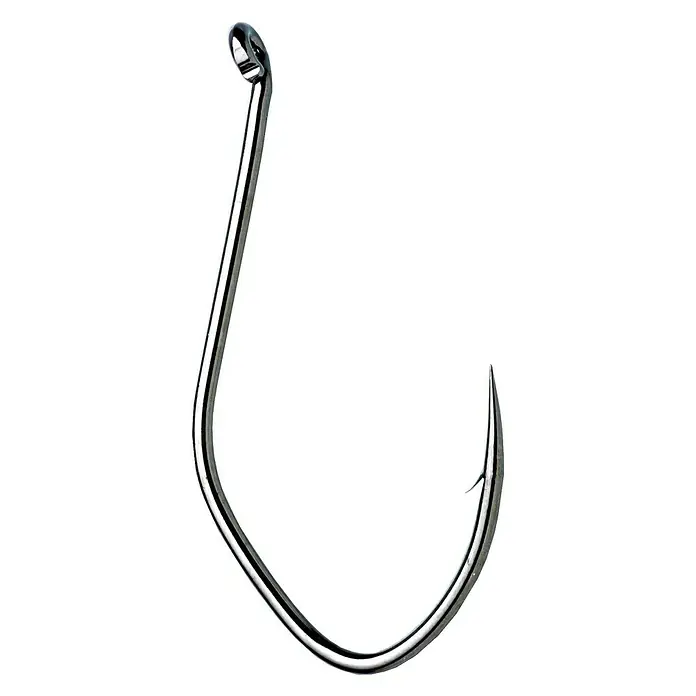 Westline Wallerhaken Giant Hook - Größe: 2/0, High Carbon-Stahl, 4 Stk., Brüniert - Vorderansicht
