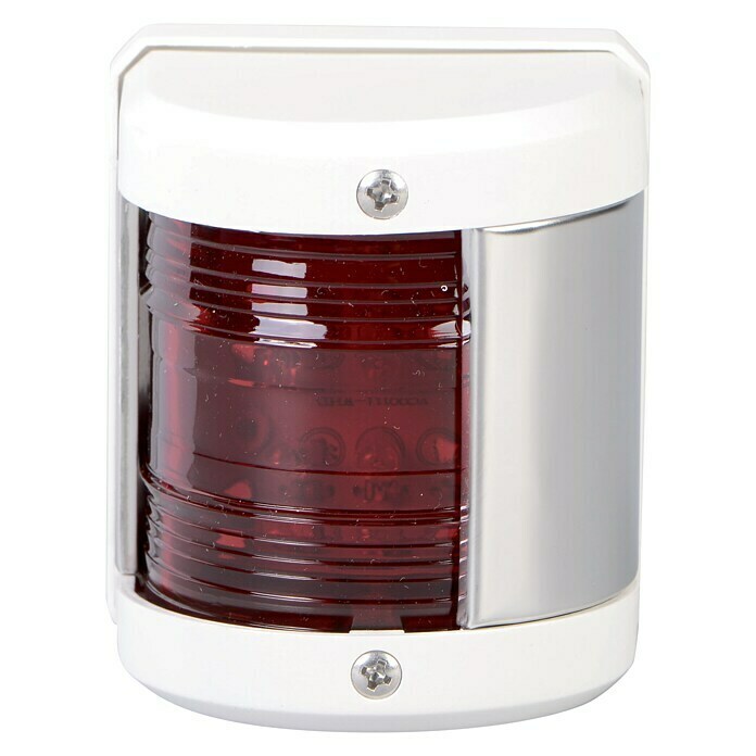 Talamex LED-Backbordlaterne55,5 x 64,4 x 75 mm, 12 V, 0,54 W, Weiß, Lichtfarbe: Rot Front View