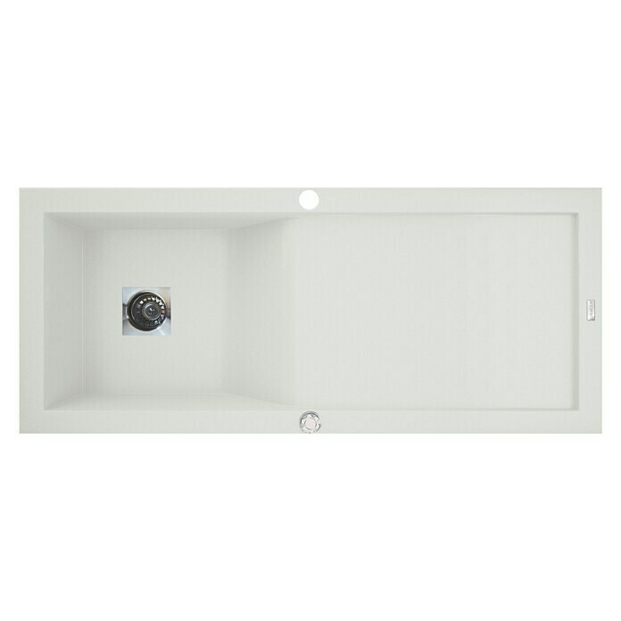 Carea Einbauspüle Vague (118 x 50 cm, CAREAgranit®, Weiß)