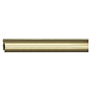 Gordijnrail, drie sporen (Lengte: 200 cm, Messing-look mat, Diameter: 25 mm)