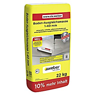 SG Weber Ausgleichsmasse (22 kg, Schichtdicke: 1 mm - 40 mm)