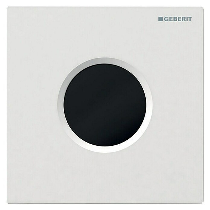 Geberit Betätigungsplatte Urinalsteuerung Typ 01 Infrarot (L x B x H: 130 x 130 x 9 mm, Metall, Weiß/Schwarz) | BAUHAUS