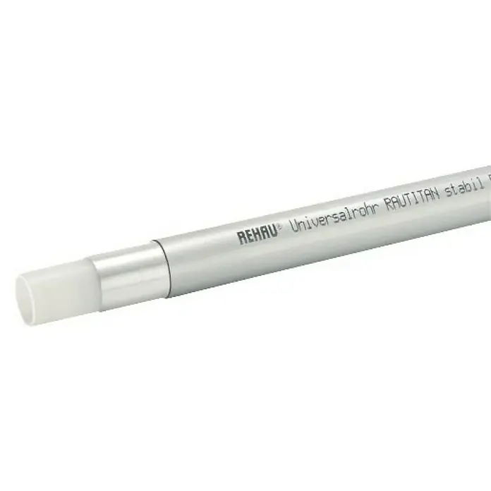 Rehau Alu-Verbundrohr Rautitan - Durchmesser: 16,2 mm, Länge: 100 m, Stabil - Ein weißes Rehau-Universalrohr RAUTITAN stabil, ein vielseitiges und robustes Rohr für verschiedene Anwendungen im Sanitär- und Heizungsbereich.
