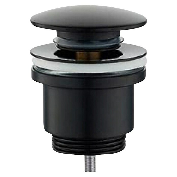 Ablaufventil Clic (Schwarz, 1 ¼″, Höhenverstellung: 6 cm) | BAUHAUS