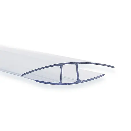 Floordirekt  Hohlkammerplatte Verbinder für Doppelstegplatten H-Profil 4 mm - Länge 121 cm