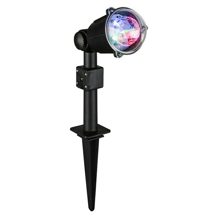 Starlux LED-Erdspießleuchte Color3 W, Höhe: 47 cm, Lichtfarbe: RGB, IP44 Front View