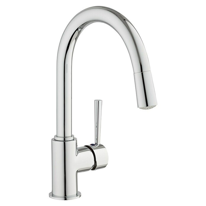 Camargue Merida Spültischarmatur (Farbe: Chrom, LED-Farbwechsel, Glänzend)