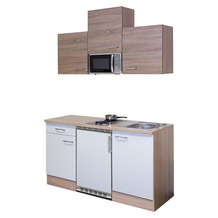 Flex-Well Kuhinjski komplet Samoa  (Širina: 150 cm, Bijela, S električnim uređajima) | BAUHAUS
