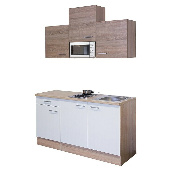 Flex-Well Kuhinjski komplet Samoa  (Širina: 150 cm, Bijela, S električnim uređajima, Mat) | BAUHAUS