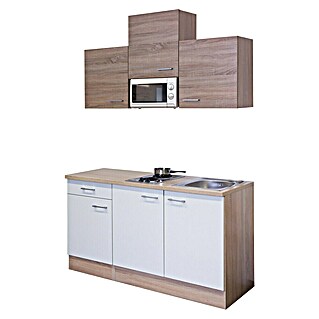 Flex-Well Kuhinjski komplet Samoa (Širina: 150 cm, Bijela, S električnim uređajima, Mat)