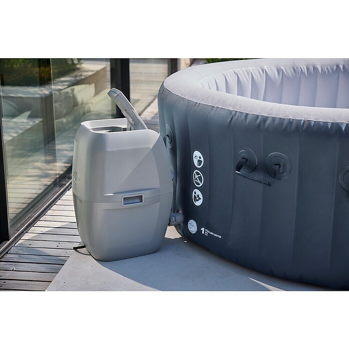 Bestway Lay-Z-Spa Mobil-Whirlpool Miami Air-Jet (Ø x H: 180 x 66 cm, Anthrazit, 669 l) | BAUHAUS