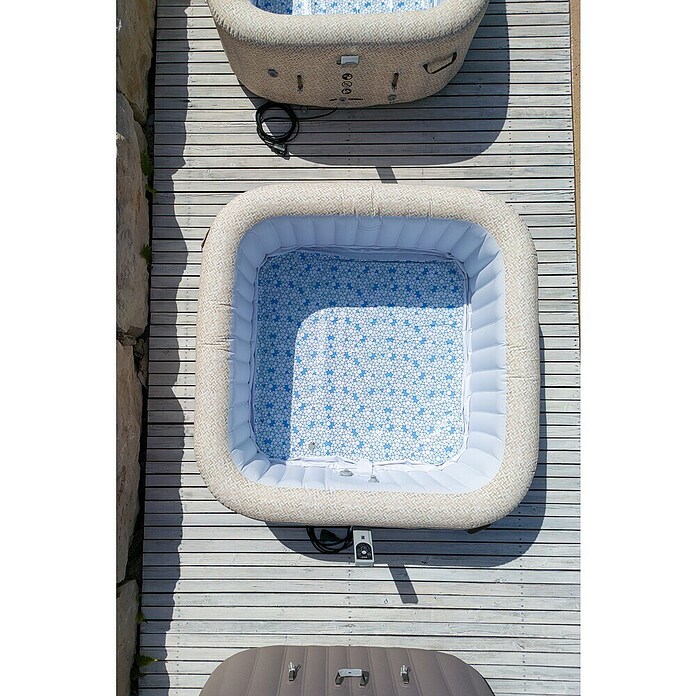 Bestway Lay-Z-Spa Mobil-Whirlpool Rome Air Jet (L x B x H: 201 x 201 x 71 cm, Beige, 1 180 l) | BAUHAUS