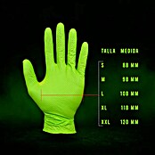 GT Automoción Guantes de nitrilo (M, Verde, 50 ud.) | BAUHAUS