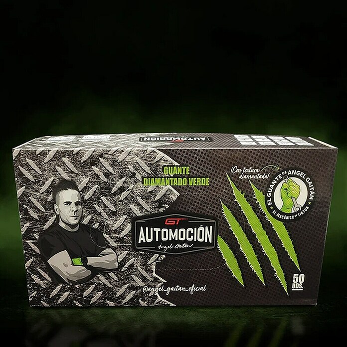 GT Automoción Guantes de nitrilo (M, Verde, 50 ud.) | BAUHAUS