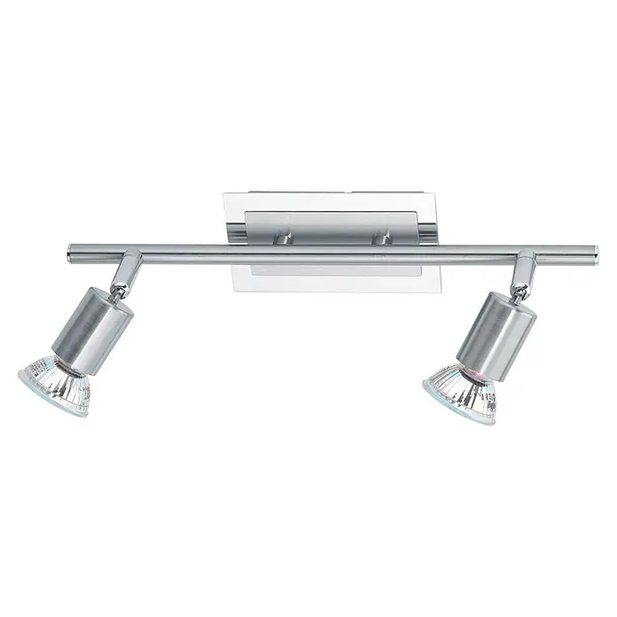 Tween Light Estima LED-Wandstrahler - 6 W, L x B x H: 32,5 x 7 x 16,5 cm, Stahl, Warmweiß, 2 Stk. - Moderne Chrom-Spotleuchte mit zwei verstellbaren Strahlern, ideal für Akzentbeleuchtung und stilvolles Ambiente.